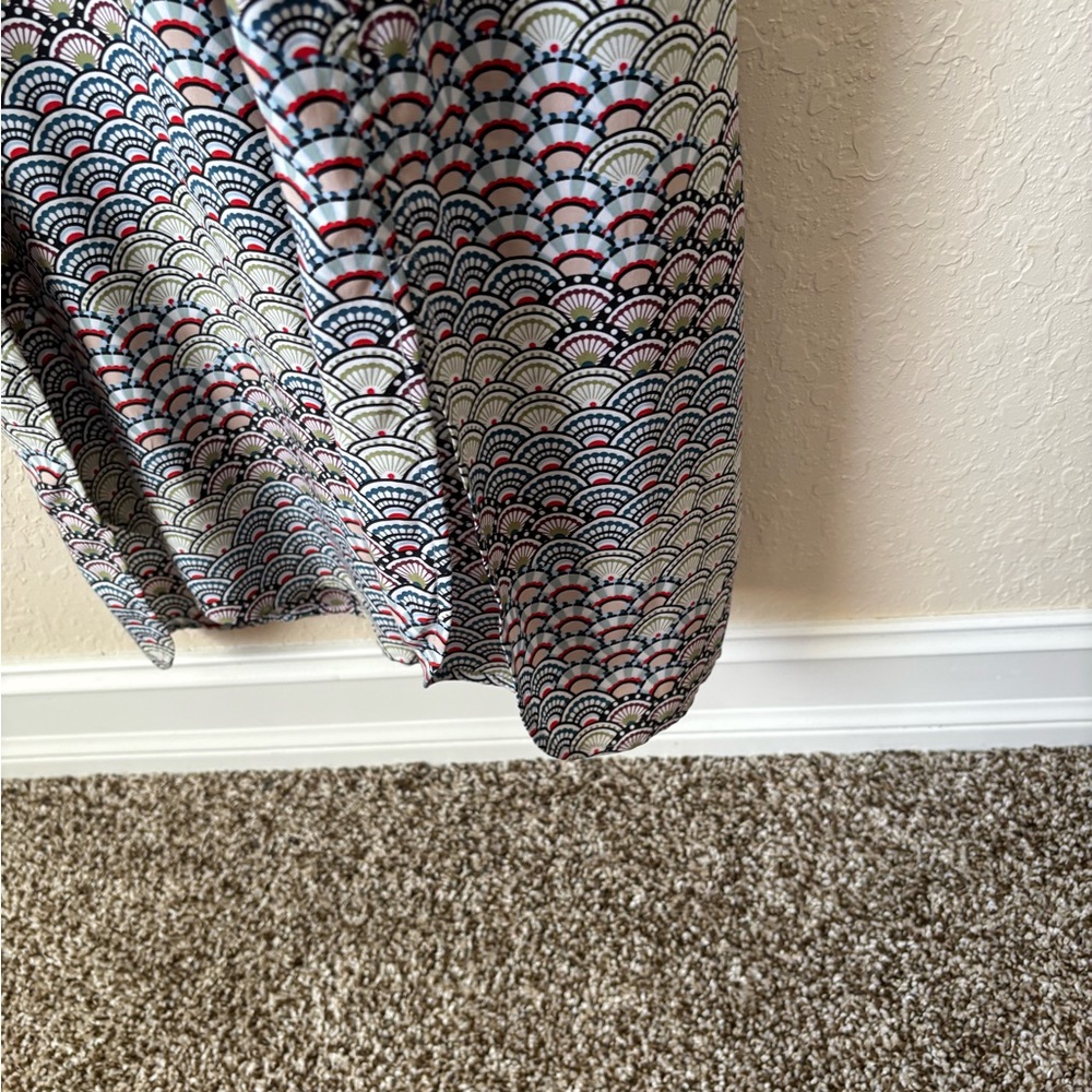 Equipment | Women's 100% Silk Brett Maxi Dress White Multi Fluttering Fan Print - Picture 13 of 13